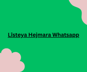 Lîsteya Hejmara Whatsapp