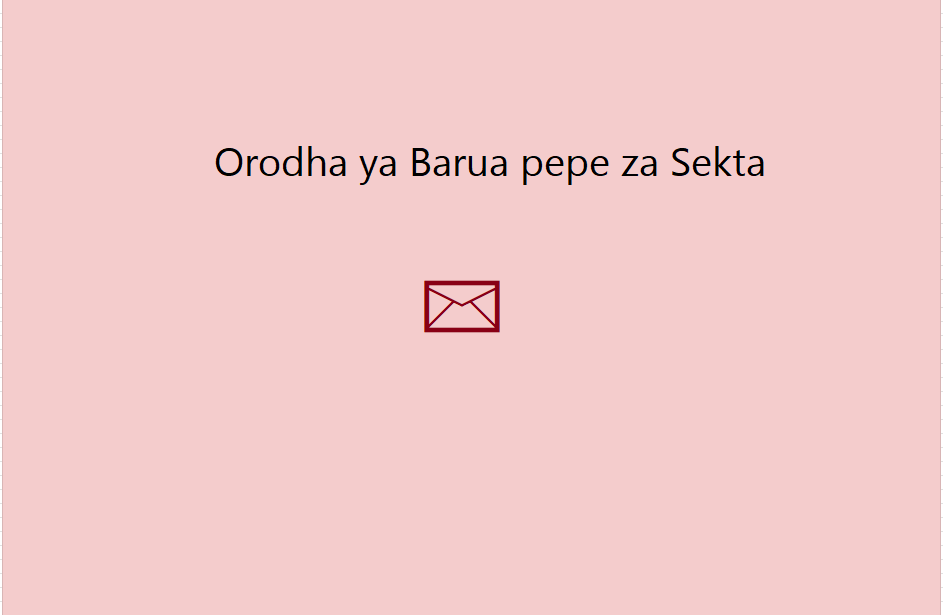 Orodha ya Barua pepe za Sekta