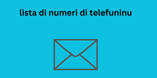 lista di numeri di telefuninu